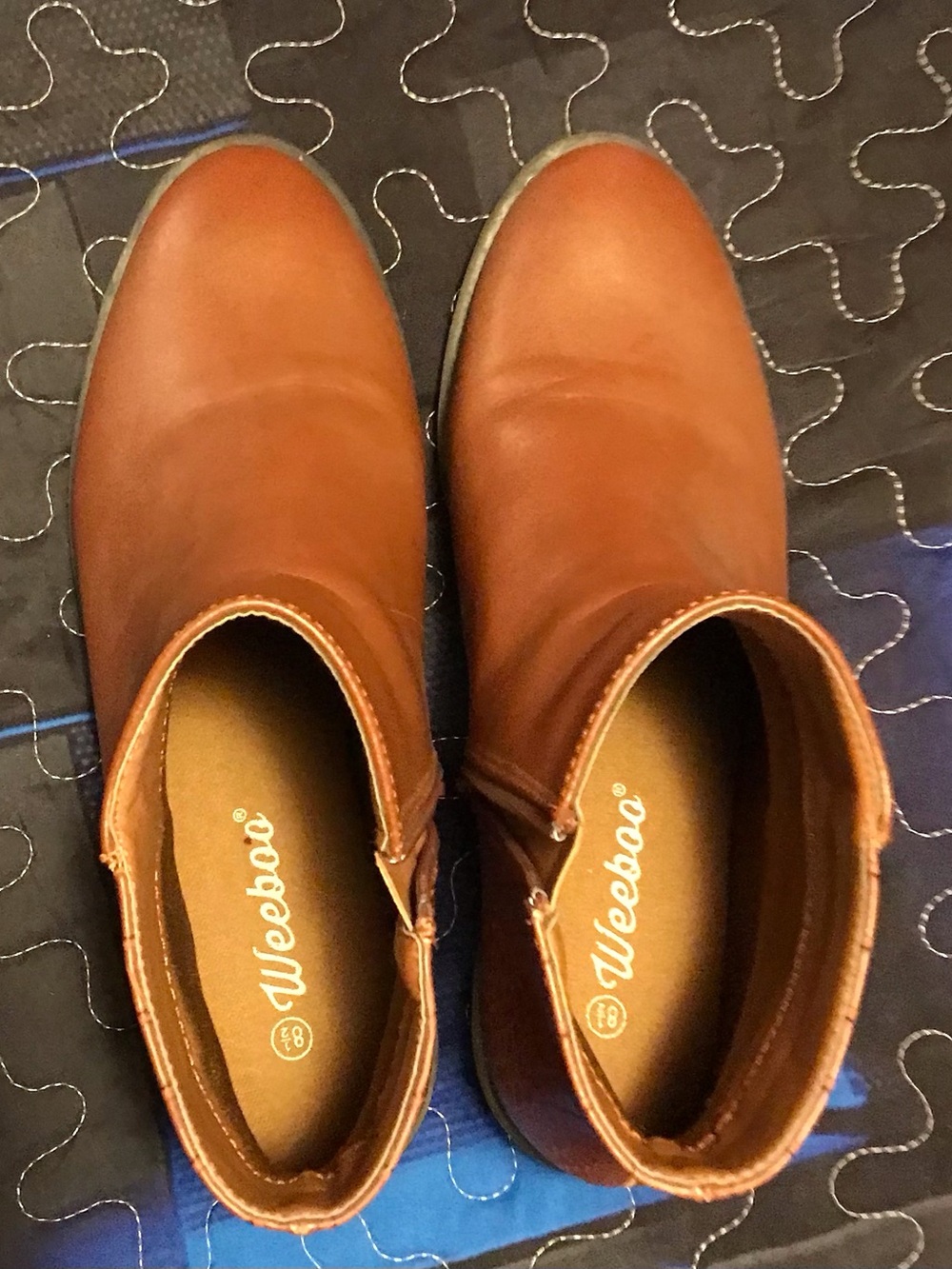 Women’s Brown Leather-look Ankle Boots